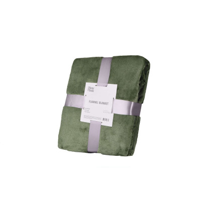 Плед ARDESTO Flannel, 160х200см, 100% поліестер, зелений