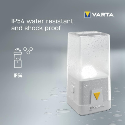 VARTA Ліхтар кемпінговий Ambiance L10 , IP54, до 150 люмен, до 250 годин роботи, 3хАА VARTA Ліхтар кемпінговий Ambiance L10 , IP54, до 150 люмен, до 250 годин роботи, 3хАА