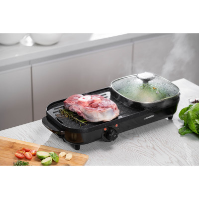 Гриль Ardesto барбекю 2в1, 1500Вт, темп. режимов-3, металл/пластик, черный Гриль Ardesto барбекю 2в1, 1500Вт, темп. режимов-3, металл/пластик, черный