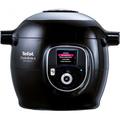 Мультиварка-скороварка Tefal Cook4me+ Connect, 1600Вт, чаша-6л, електронне керув., пластик, чорний Мультиварка-скороварка Tefal Cook4me+ Connect, 1600Вт, чаша-6л, електронне керув., пластик, чорний