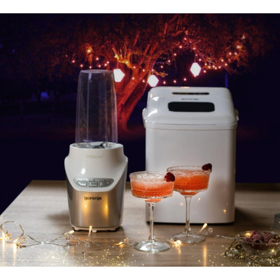 Льодогенератор побутовий Gorenje, 12кг/добу, 1.8л, дисплей, білий Льодогенератор побутовий Gorenje, 12кг/добу, 1.8л, дисплей, білий
