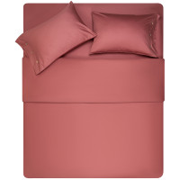 Простирадло ARDESTO Mix&Match, 240x260см, 100% бавовна, сатин, коричневий світлий