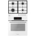 Комплект Hansa (духовка електрична + емальована газова поверхня), білий