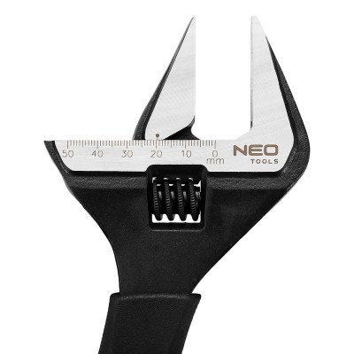 Neo Tools Ключ розвідний 250 мм, 0-50мм, сталь CrV, DіN 3117, прогумована рукоятка Neo Tools Ключ розвідний 250 мм, 0-50мм, сталь CrV, DіN 3117, прогумована рукоятка