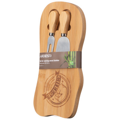 Набір для подачі сиру ARDESTO Midori, 28х14х2см, бамбук, метал Набір для подачі сиру ARDESTO Midori, 28х14х2см, бамбук, метал