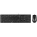 Комплект клавіатура та миша Genius SlimStar C-126, EN/UKR/RU, чорний