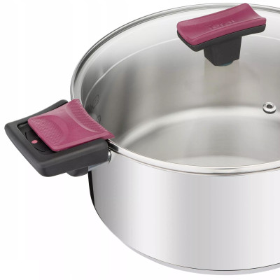 Набір посуду Tefal Cook&Clip, 10предметів, нержавіюча сталь,бакеліт, скло