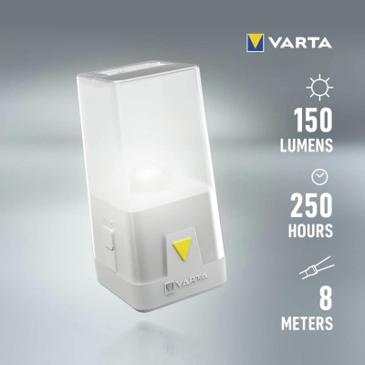 VARTA Ліхтар кемпінговий Ambiance L10 , IP54, до 150 люмен, до 250 годин роботи, 3хАА VARTA Ліхтар кемпінговий Ambiance L10 , IP54, до 150 люмен, до 250 годин роботи, 3хАА