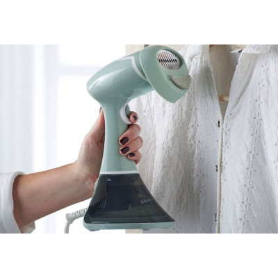 Відпарювач Russell Hobbs компактний Steam Genie Essential, 1600Вт, 220мл, паровий удар -22гр, постійна пара - 9гр, нерж. сталь, бірюзовий Відпарювач Russell Hobbs компактний Steam Genie Essential, 1600Вт, 220мл, паровий удар -22гр, постійна пара - 9гр, нерж. сталь, бірюзовий