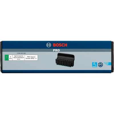 Набір ударних торцевих головок Bosch Professional Deep 1/2 Набір ударних торцевих головок Bosch Professional Deep 1/2