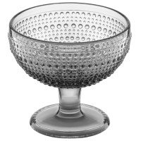 ARDESTO Креманка Verbena, 12см, скло, сірий