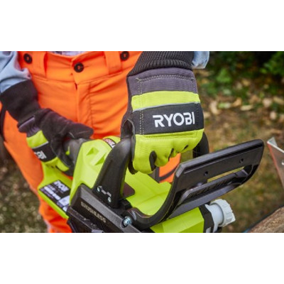 Ryobi Рукавички робочі RAC258L, козяча шкіра, захист від порізів, р.L, чорно-жовтий