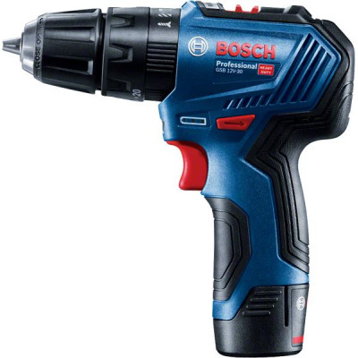 Шурупокрут-дриль ударний акумуляторний Bosch GSB 12V-30 12В 2х2А·год 18·30Нм 0-420·1600об·хв кейс 0.82кг Шурупокрут-дриль ударний акумуляторний Bosch GSB 12V-30 12В 2х2А·год 18·30Нм 0-420·1600об·хв кейс 0.82кг