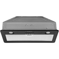 Витяжка Ardesto вбудована, 52см, 450м3ч, метал, 2х1Вт LED, кнопкове, чорний