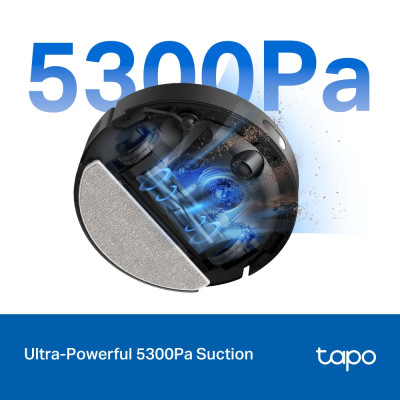 Робот-пылесос TP-LINK TAPO RV 30 MAX LIDAR с поддержкой влажной уборки + док-станция