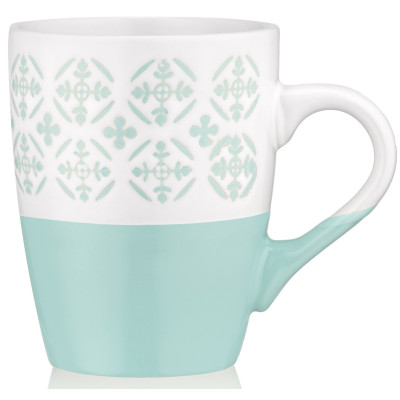 ARDESTO Чашка Ornament, 320мл, кераміка, блакитно-білий ARDESTO Чашка Ornament, 320мл, кераміка, блакитно-білий