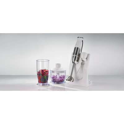 Блендер Gorenje заглибний 800Вт, 5в1, чаша-500мл, подрібнювач, білий