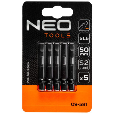 Neo Tools Біти, набір 5шт, 1/4 Neo Tools Біти, набір 5шт, 1/4