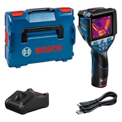 Термодетектор акумуляторний Bosch Professional GTC 600 C, 12В, акб 1х2А·год, -20°C...+600°C, ±2.0°C, <=50 мК, IP54, + L-boxx, ЗП, 0.6кг