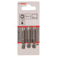 Bosch Біти Extra-Hart PH2, 49мм, 3шт Bosch Біти Extra-Hart PH2, 49мм, 3шт