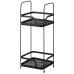 Полиця ARDESTO Vigor 2-ярусна 16х15.5х40см, метал, поліпропілен, чорний