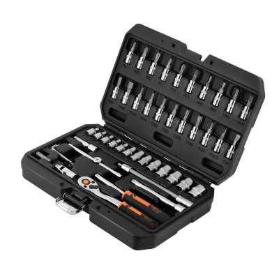 Набір інструментів Neo Tools, набір торцевих головок, 1/4