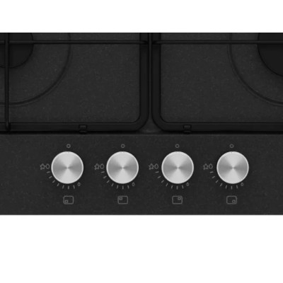 Варильна поверхня Franke газова, 60см, емальовані реш, чорний