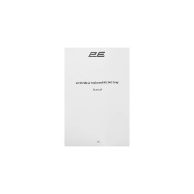 2E Клавіатура мембранна KS240 110key, WL/BT, EN/UK, сіро-чорний