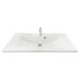 Раковина, умивальник Adamant QUANTO, штучний камінь, прямокут., з отвором для змішувача, з отвором для переливу, 900х447х140мм, накладний, білий