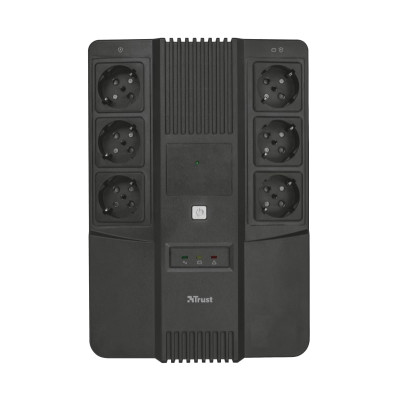 Источник бесперебойного питания Trust Maxxon 800VA UPS with 6 standard wall power outlets BLACK Источник бесперебойного питания Trust Maxxon 800VA UPS with 6 standard wall power outlets BLACK