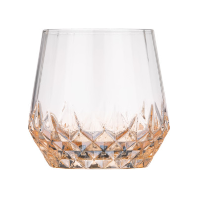 ARDESTO Набір склянок низьких Black Mars Favola 370мл, 2шт, скло, прозоро-золотистий ARDESTO Набір склянок низьких Black Mars Favola 370мл, 2шт, скло, прозоро-золотистий