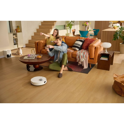 Робот-пилосос RoboRock Q10 VF, h=9.9см, вологе прибирання, конт пил -0.5л, автон. робота до 150хв, Wi-Fi, білий