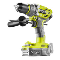 Ryobi Шуруповерт-дриль RONE+ R18PD7-220B, 18В, ударний, безщітковий, 85Нм, 2х2.0Ач
