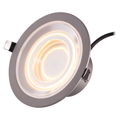 LEDVANCE Світильник даунлайт LED 8Вт 650Лм 2700K 166мм Decor Filament Downlight Echo алюміній