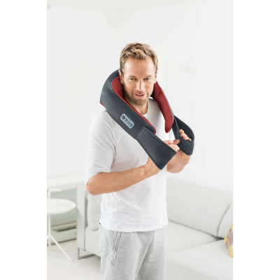 Масажний пояс Beurer для шиї, спини, ніг, від мережі, 3 режима, підігрів, сіро-червоний Масажний пояс Beurer для шиї, спини, ніг, від мережі, 3 режима, підігрів, сіро-червоний