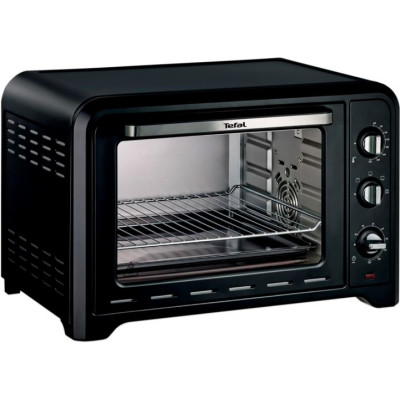 Піч електрична Tefal Optimo, 39л, 2000Вт, механіч., гриль, конвенція, підсвітка всередині, чорна