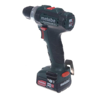 Шуруповерт-дрель аккумуляторний Metabo PowerMaxx BS 12 12В 2х2.0А·ч 17·40Нм 0-360·01400об·мин 1.1кг Шуруповерт-дрель аккумуляторний Metabo PowerMaxx BS 12 12В 2х2.0А·ч 17·40Нм 0-360·01400об·мин 1.1кг