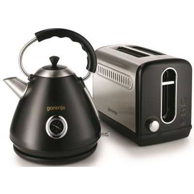 Электрочайник Gorenje 1.7л, пластик, черный (K17CLBK)