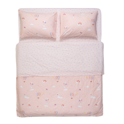 КПБ 2,0сп ARDESTO Gloria, підковдра 200х220см, простирадло 230х240см, наволочки (2) 50х70см, 100% бавовна, сатин, радість, рожевий