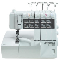 Коверлок MINERVA M4000CL, 120Вт, 20 оп., (5, 4, 3, 2-х ниткові шви), білий Коверлок MINERVA M4000CL, 120Вт, 20 оп., (5, 4, 3, 2-х ниткові шви), білий