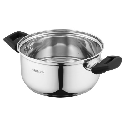 ARDESTO Каструля Gemini, скляна кришка, 2.9 л, нержавіюча сталь ARDESTO Каструля Gemini, скляна кришка, 2.9 л, нержавіюча сталь