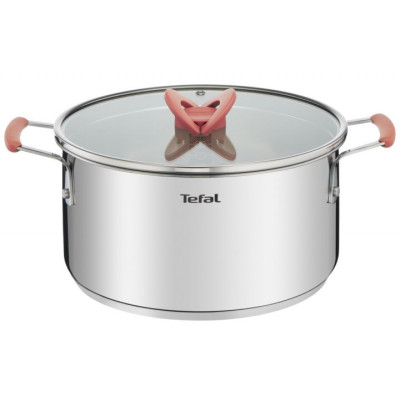 Набор посуды Tefal Opti Space, 6предметов, нержавеющая сталь, силикон, стекло