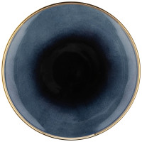 Тарілка десертна ARDESTO Andria, 20.1см, кераміка, синьо-сірий