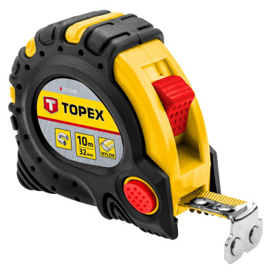 Topex Рулетка, 10м х 32мм, 3 фіксатори змотки, магніт Topex Рулетка, 10м х 32мм, 3 фіксатори змотки, магніт