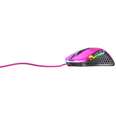 Миша Xtrfy M4, USB-A, RGB, рожевий