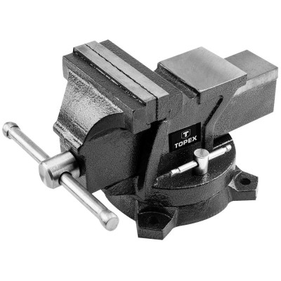 Topex Тиски, поворотні, чавунні, 100мм, 5.3кг Topex Тиски, поворотні, чавунні, 100мм, 5.3кг