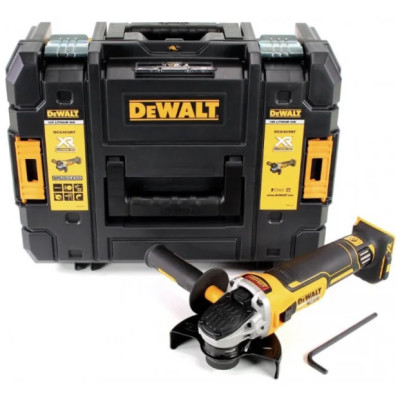 Шліфмашина кутова акумуляторна DeWalt безщіткова 18B XR Li-lon 125мм 9000об/хв кейс 1.74кг без АКБ та ЗП Шліфмашина кутова акумуляторна DeWalt безщіткова 18B XR Li-lon 125мм 9000об/хв кейс 1.74кг без АКБ та ЗП