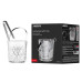 Відро для льоду зі щипцями ARDESTO Alba 980мл, скло, прозорий