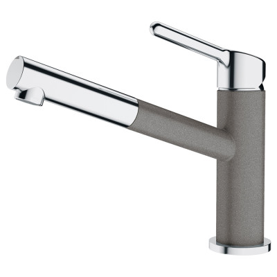 Змішувач для кухні Franke Orbit, довж.виливу - 225мм, витяжний, 1важіль, хром-сірий камінь Змішувач для кухні Franke Orbit, довж.виливу - 225мм, витяжний, 1важіль, хром-сірий камінь