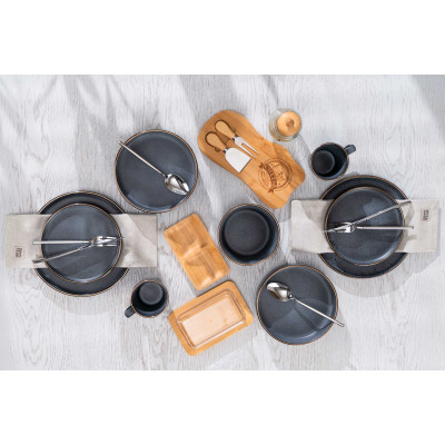 ARDESTO Чашка Fasano, 310мл, кераміка, сірий темний